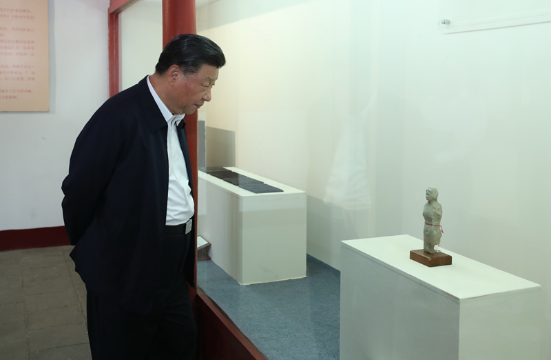 2021年5月12日，習近平總書(shū)記在南陽(yáng)市考察東漢醫學(xué)家張仲景的墓祠紀念地醫圣祠。 